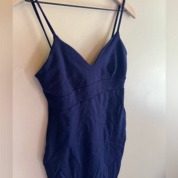 Lulu's Dresses Lulus Don't Tell 'Em Navy Blue Bodycon Midi Dress Women’s Medium - Picture 3 of 8